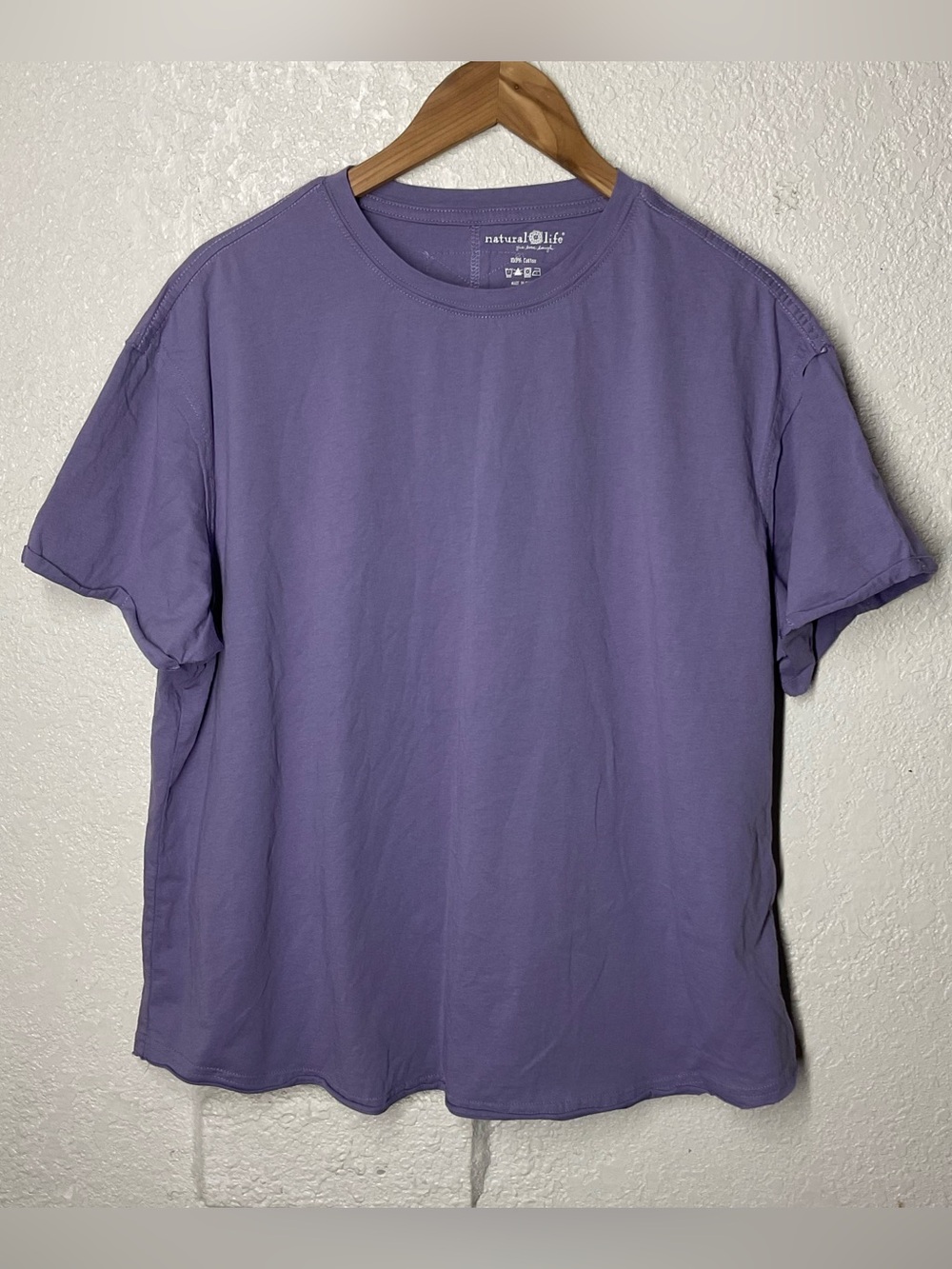 NATURAL LIFE Lavender Short Sleeve Tee S